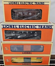 Lionel Boxcar Lot of Four (NIB)
