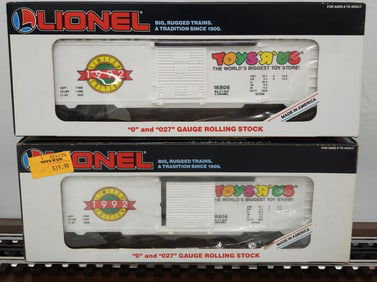 Lionel 1992 TOYS"R"US Boxcar Lot of 4 (NIB)