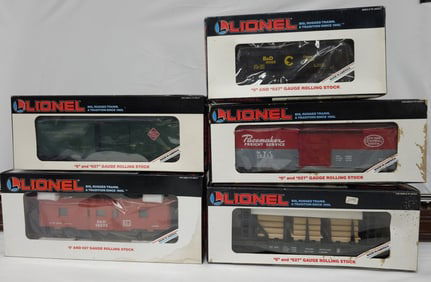 Lionel Rolling Stock Car Lot of 5 (New In Box)
