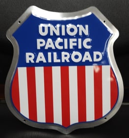 Union Pacific Railroad Tin Sign