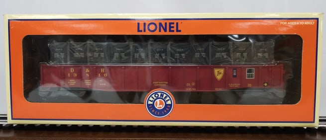 Lionel D&H PS-5 Gondola W/ Containers C-9+