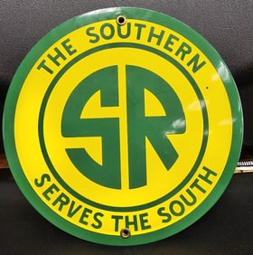 Southern Railroad Porcelain Sign