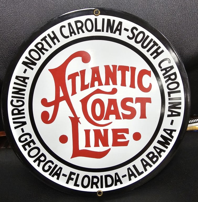 Florida East Coast Railway Porcelain Sign (1 of 2)