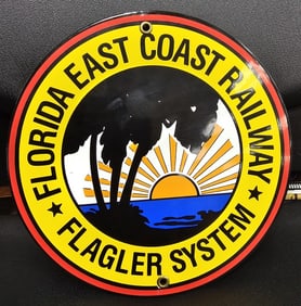 Atlantic Coast Lines Railroad Porcelain Sign