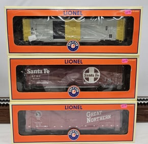 Lionel O-Scale Boxcar Lot of 3
