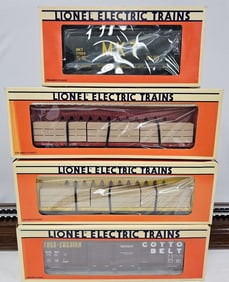 Lionel Hopper ,Boxcar ,Flatcar Lot of Four (NIB)