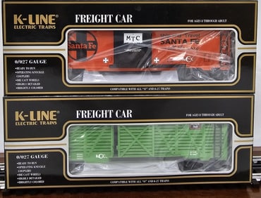 K-Line Collectors Club Cars Lot of 2 (NIB)