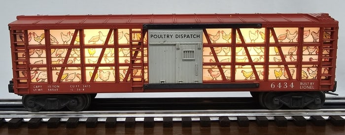 Lionel Postwar Polutry Dispatch Car Working-Tested