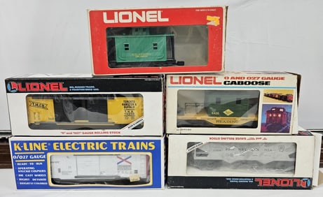 Lionel Rolling Stock Lot of Five