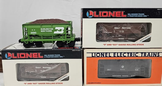 Lionel Ore Car with Ore Load: Lot of Four