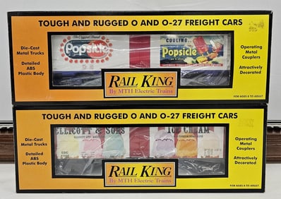 MTH Rail King Advertising Modern Reefer Car Lot-2