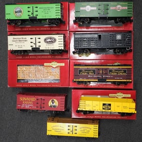 G-Scale Bachman Big Hauler Advert. Freight Car Lot