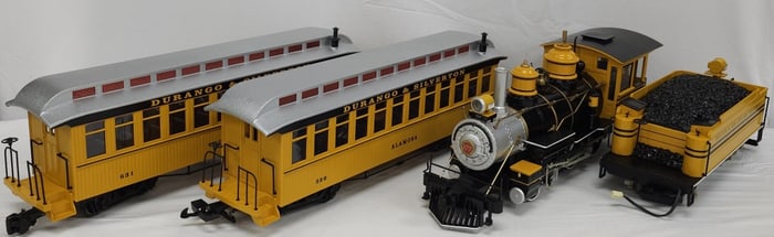 G Scale Bachman D & RGW Four Car Set