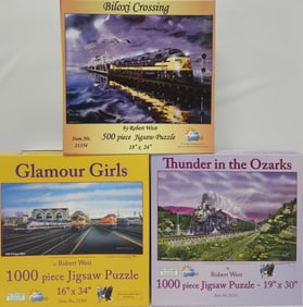 Train Puzzle Lot of 3