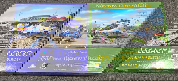 Southern Railroad & Central of Georgia Jigsaw Puzzle Lot of two