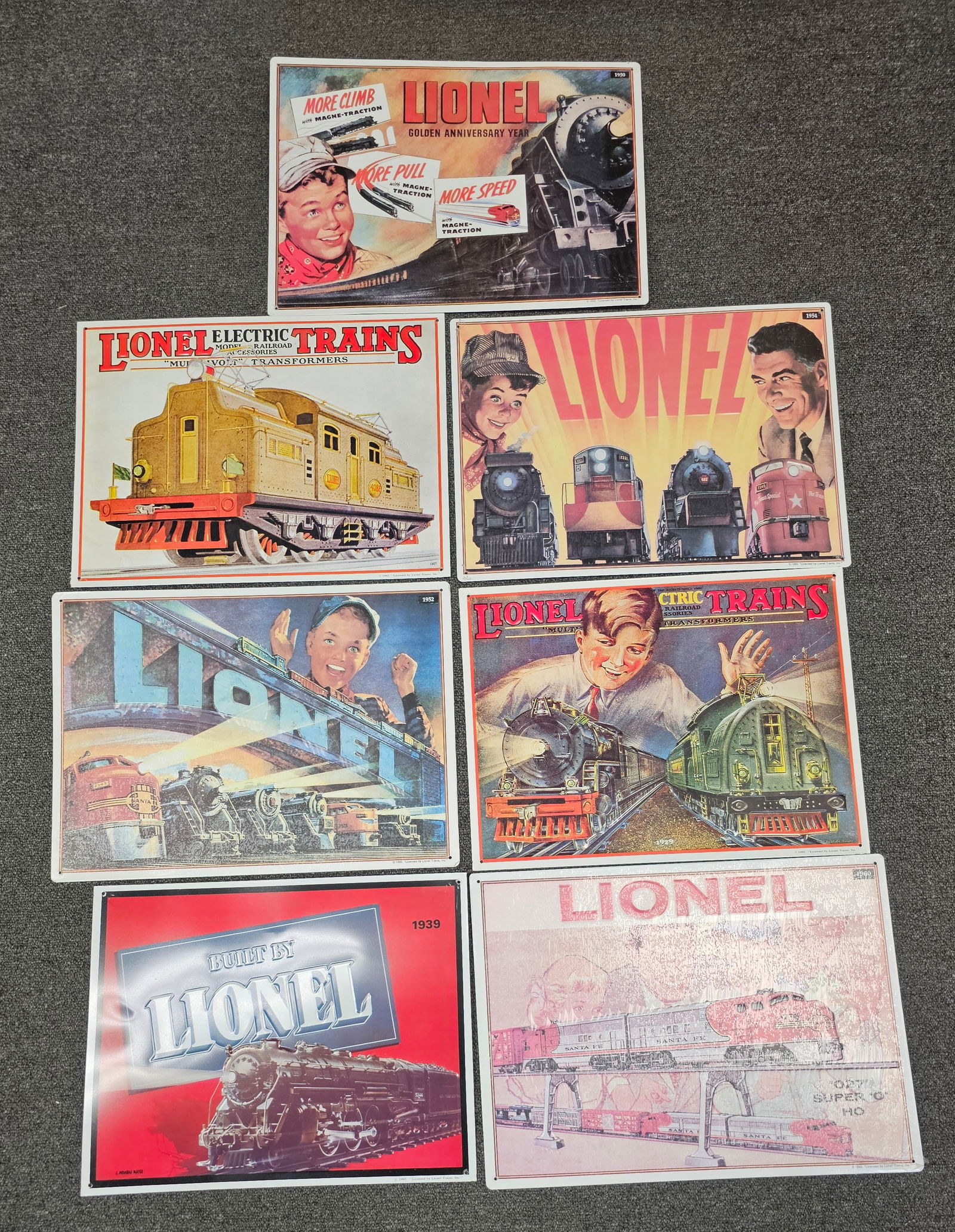 Lionel Train Advertising Sign Lot of 7 (1 of 1)