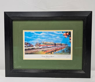 Orange Blossom Special Train Artist Signed Framed Print