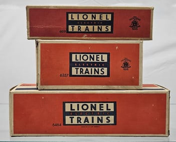 Lionel Post War "Train Box" Lot of 3