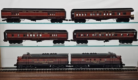 Lionel Post War GM & O F3 Engine & Passenger Set