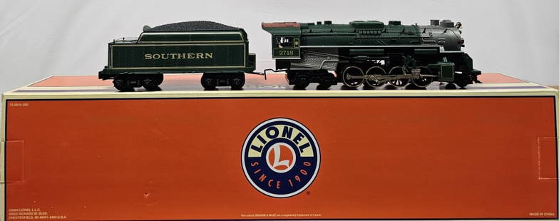 Lionel Southern Berkshire Locomotive & Tender: Lionel 6-38607, Southern Berkshire Locomotive & Tender, in original box. Tested and Working, w/ Railsounds System, C-8