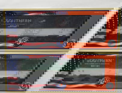 Rare Lionel TCA Southern Crescent Box Car Lot: Rare rare Lionel TCA Southern Crescent Box Car Lot of 2. Limited Edition and Limited Production of 110 Cars Each were Produced. Highly Sought After Cars. Both are C-10. 1-Green Box Car 901181.2-Black