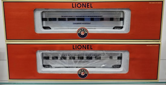 Lionel Century Club Empire Express18" Passenger Car 2 Pack