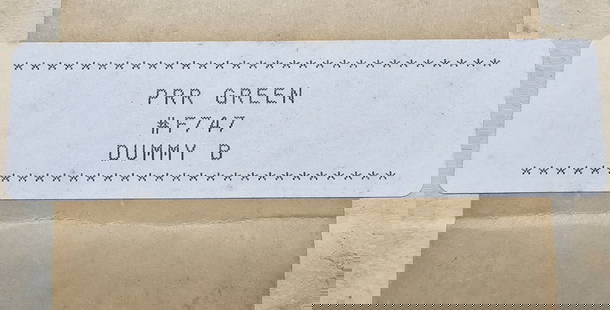 Williams #F747 Pennsylvania Green Dummy "B" (NIB): Williams #F747, Pennsylvania Green Dummy "B" (NIB) C-10.