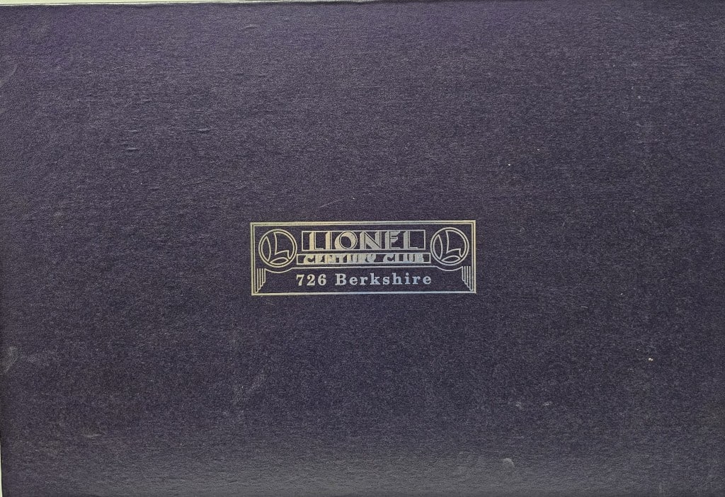 Lionel Century Club Berkshire 2-8-4 (NIB): Lionel 6-18053 O Gauge Century Club Berkshire 2-8-4 Steam Loco & Tender #726 in C-10 condition.