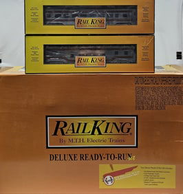 Rail-King Santa Fe F-3 Delux RTR Set W/Extra Cars