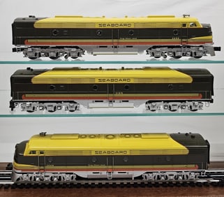 MTH Seaboard EMD A-B-A Diesel Engine Set