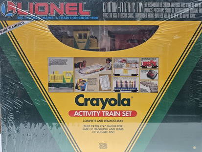 Lionel Crayola Activity Train Set Factory Sealed: Lionel 6-11813, Crayola Activity Train Set Factory Sealed, C-10