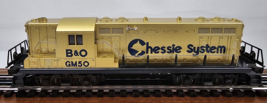 Lionel GM Special Anniversary Chessie GP-7 Diesel C-8+: Lionel 6-8359, General Motors Special Anniversary Chessie GP-7 Diesel Engine, Tested and in working condition. Train C-8+. Box has some wear as seen in pictures, Train is in amazing condition.