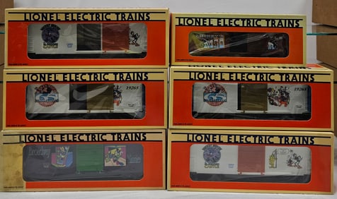 Lionel Disney Box Car Lot of 6 (NIB) C-10