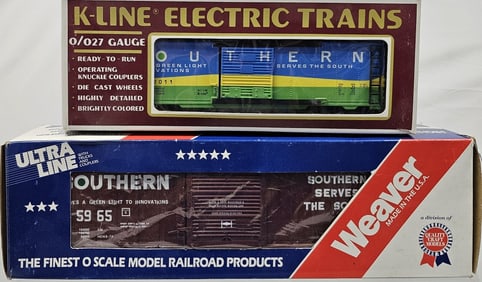Southern Boxcar Car Lot of 2 (C-8+)