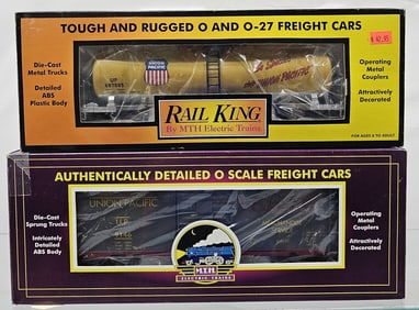 MTH-Rail King Tank Car & O Scale Box Car Lot