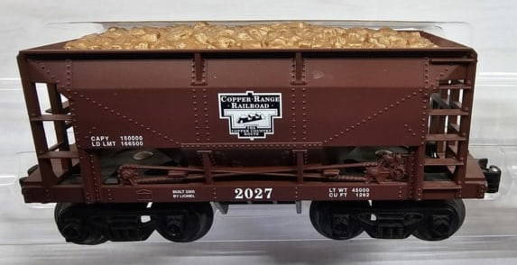 Lionel Copper Range Ore Car (Red) Lot of 4: Lionel Copper Range Ore Car (Red) (Freight Car) Lot of 4 in collector grade C-9 condition. 1. 6-16484, 6-16485, 6-16486, 6-16488, in C-9 condition, no paperwork, original boxes.