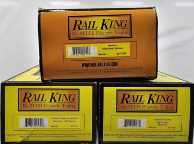 Rail King Cattle Car and Santa Fe Caboose Lot