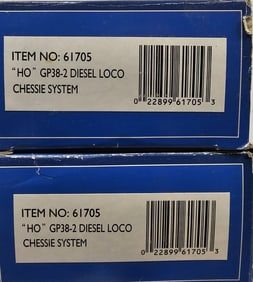 Bachmann "HO" GP38-2 Loco. Chessie System Lot of 2