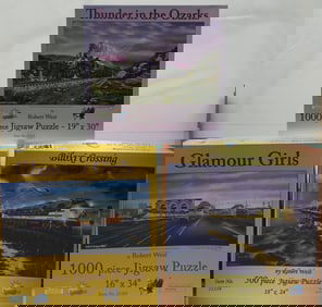 Railroad Puzzle Lot of 3