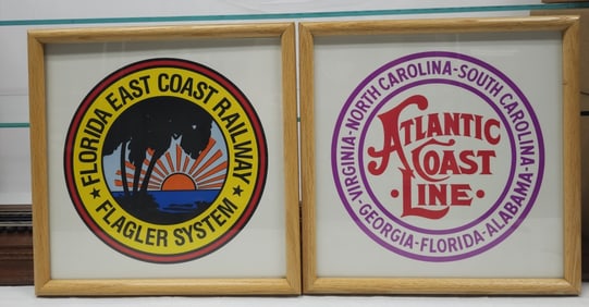 Florida East Coast & ACL Framed Advertising Print
