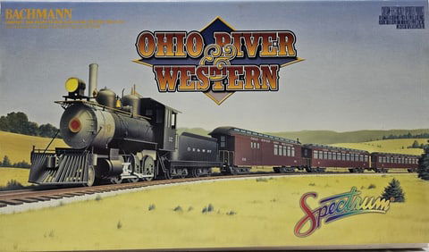 Bachmann OR & W RY #12 Engine & Passenger Cars