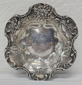 Fine Sterling Silver Art Nouveau 9" Bowl