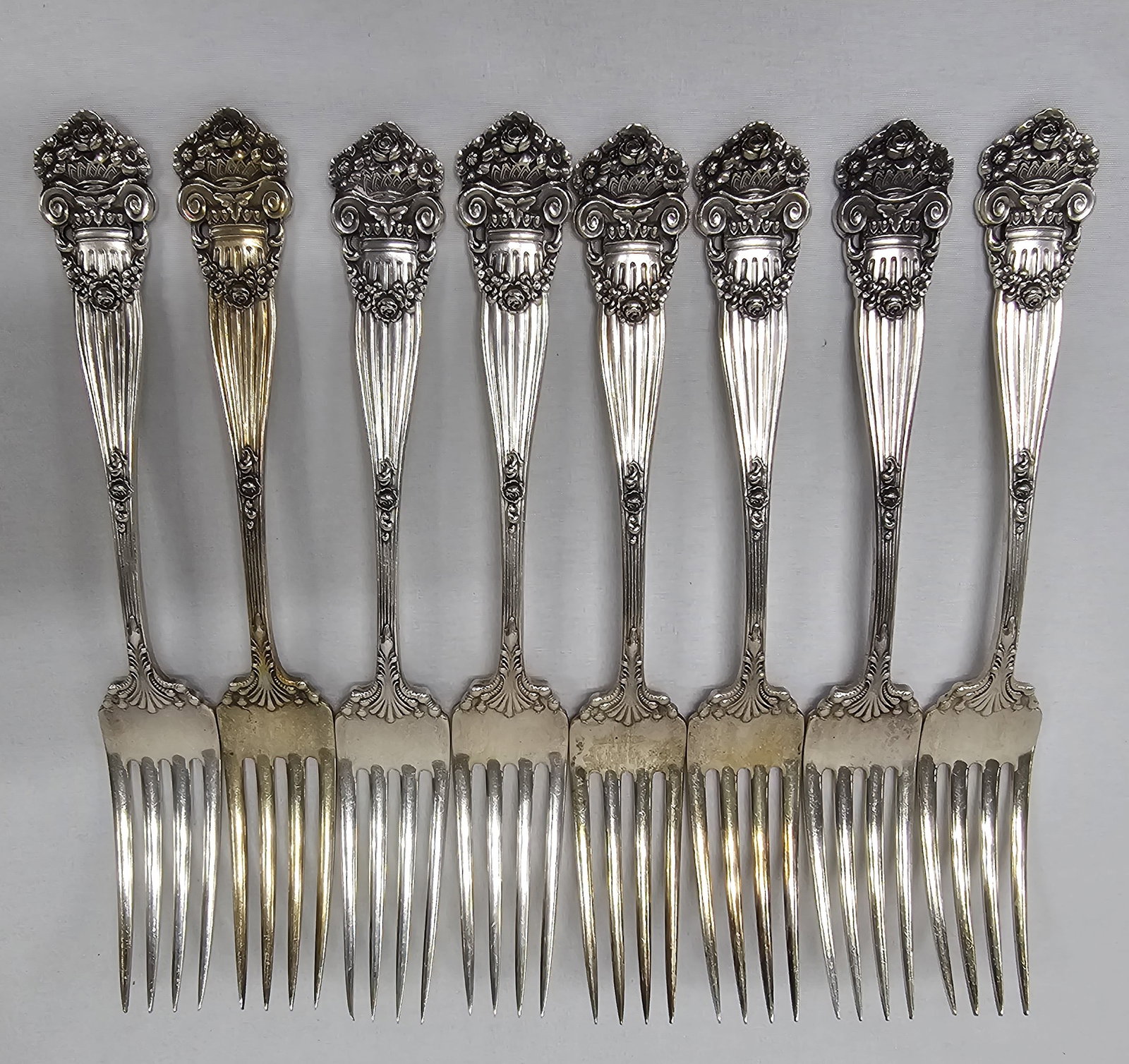 Towle Sterling Silver "Georgian" Fork Lot of 8 (1 of 4)