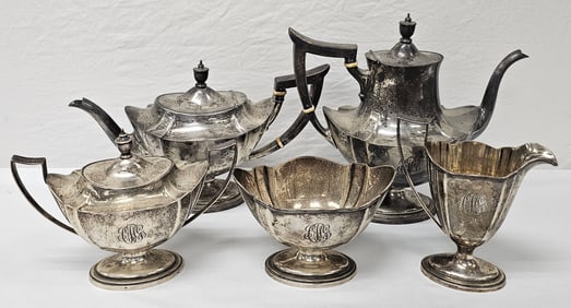 Gorham Sterling Sliver Plymouth Tea Service Set