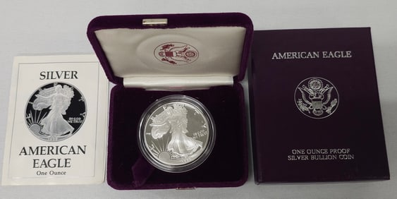 1989 Silver American Eagle Dollar Proof Coin (S)