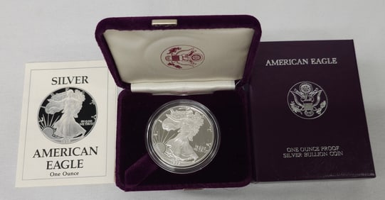 1989 Silver American Eagle Dollar Proof Coin (S)