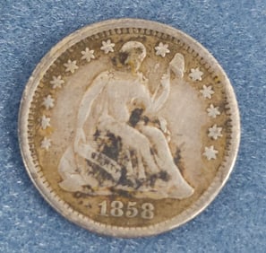1858 Liberty Seated (O) Half Dime