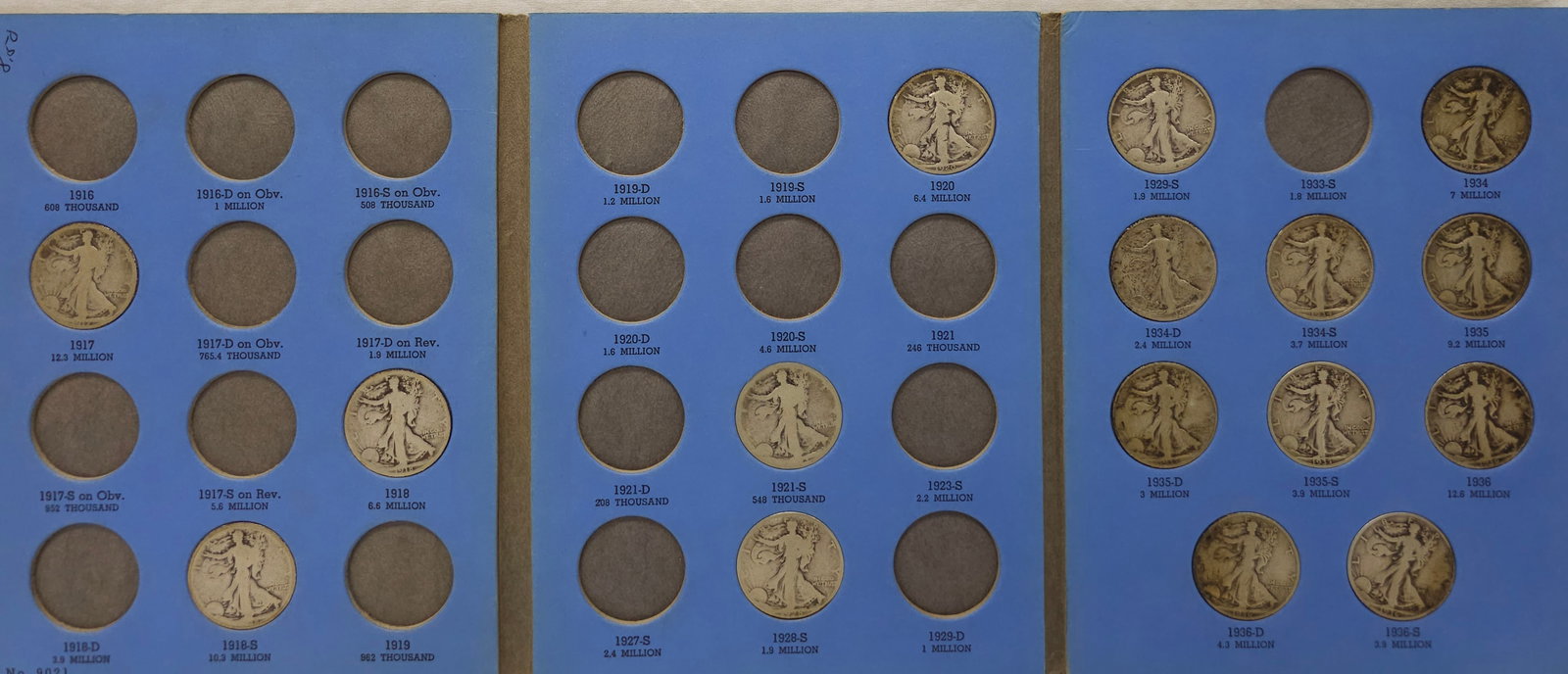 Walking Liberty Half Dollar Lot of 16 (1 of 2)