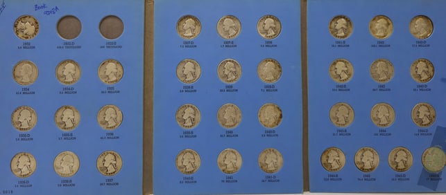 Washington Quarter Lot of 36: 1932-1945