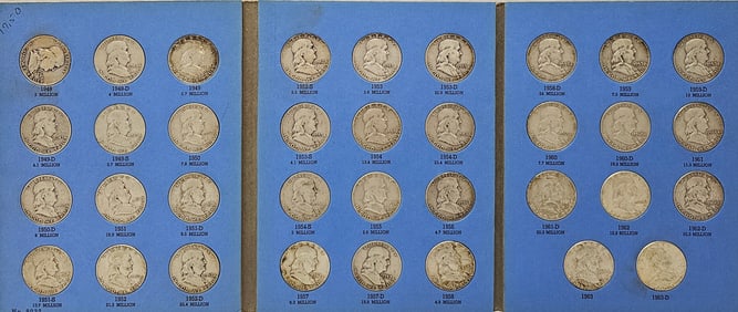 Franklin Half Dollar Lot of 35